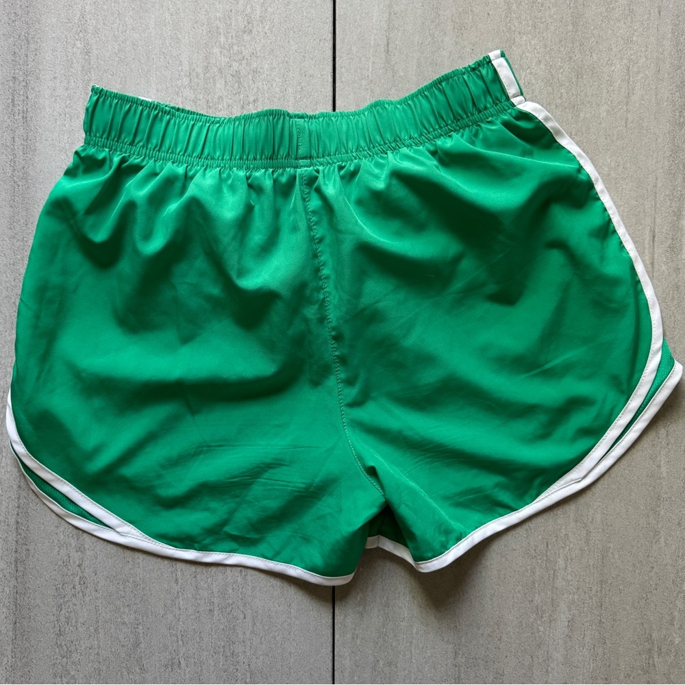 Nike Women's Green and White Athletic Shorts - Picture 6 of 6